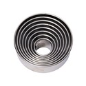 Découpoirs ronds unis inox x9 Découpoirs ronds unis inox x9