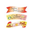 Plaquette azyme Joyeux Anniversaire assorties (x24) Plaquette azyme Joyeux Anniversaire assorties (x24)