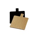 Languette carré carton Or/Noir (x200) Languette carré carton Or/Noir (x200)