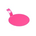 Languette ronde plastique fuchsia x100 Languette ronde plastique fuchsia x100