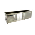 Gouttière à bûche carrée inox 30 cm Gouttière à bûche carrée inox 30 cm
