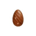 Moule chocolat oeuf rayé relief Moule chocolat oeuf rayé relief