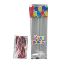 Sachets Happy Birthday fond plat + liens (x25) Sachets Happy Birthday fond plat + liens (x25)