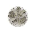 Emporte-pièce chiffres 3 cm inox (x10) Emporte-pièce chiffres 3 cm inox (x10)