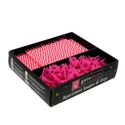 Bougie torsadée et bobèche rose Gatodéco (x 125) Bougie torsadée et bobèche rose Gatodéco (x 125)