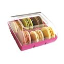 Boîte 6 macarons fuchsia Gatodéco Boîte 6 macarons fuchsia Gatodéco