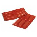 Moule silicone 6 rectangles arrondis Moule silicone 6 rectangles arrondis