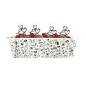 Moule a cake en carton breakfast noir et blanc Moule a cake en carton breakfast noir et blanc