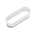 Nonnette oblong inox 110 x 40 mm Nonnette oblong inox 110 x 40 mm