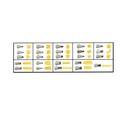 Coffret 24 douilles décors fins inox Coffret 24 douilles décors fins inox