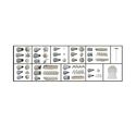 Coffret 26 douilles décors inox Coffret 26 douilles décors inox
