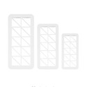 Découpoirs géométriques angles droits PME (x3) Découpoirs géométriques angles droits PME (x3)