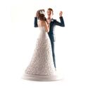 Sujet de mariage mains en l'air 20 cm Sujet de mariage mains en l'air 20 cm