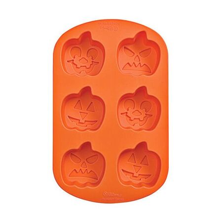 Moule silicone 6 citrouilles Halloween Wilton