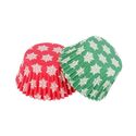 Caissette cupcake verte / rouge Flocons (x 16) Caissette cupcake verte / rouge Flocons (x 16)