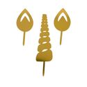 Cake Topper Licorne Dorés Cake Topper Licorne Dorés