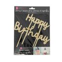 Cake Topper Happy Birthday doré Cake Topper Happy Birthday doré