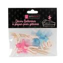 Cupcake Toppers Ballerines assorties (x12) Cupcake Toppers Ballerines assorties (x12)