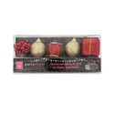 Décors de Noël sur pique assortis rouges Patisdécor (x5) Décors de Noël sur pique assortis rouges Patisdécor (x5)