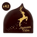 Décorations chocolat Joyeuses fêtes Cerf (x42) Décorations chocolat Joyeuses fêtes Cerf (x42)