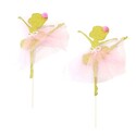 Cake topper danseuse dorée (x2) Cake topper danseuse dorée (x2)