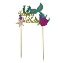 Cake topper Happy birthday sirène Patisdécor Cake topper Happy birthday sirène Patisdécor