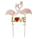 Cake topper flamants roses Love Patisdécor Cake topper flamants roses Love Patisdécor
