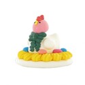 Décor comestible Poule dans son nid (x24) Décor comestible Poule dans son nid (x24)