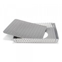 Moule à tarte rectangle antiadhésif perforé avec fond amovible 35x11 cm Moule à tarte rectangle antiadhésif perforé avec fond amovible 35x11 cm