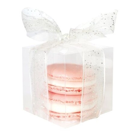 Boîte à dragées cube transparentes polypro(x5)