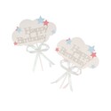 Cake Toppers nuages Happy Birthday Patisdécor (x2) Cake Toppers nuages Happy Birthday Patisdécor (x2)