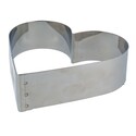 Cercle à pâtisserie coeur inox 16 cm Cercle à pâtisserie coeur inox 16 cm