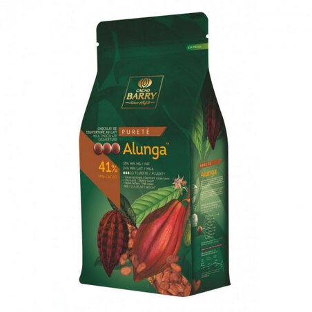 Chocolat de couverture au lait Alunga 5 Kg