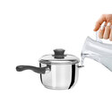 Casserole bain-marie avec couvercle inox 17 cm Casserole bain-marie avec couvercle inox 17 cm