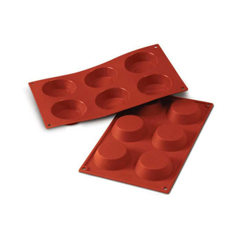 Moule silicone 6 tartelettes 7 cm Moule silicone 6 tartelettes 7 cm