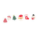 Décors de Noël assortis en résine thème 2 (x24) Décors de Noël assortis en résine thème 2 (x24)