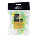 Roses jaunes avec feuilles Patisdécor x10 Roses jaunes avec feuilles Patisdécor x10