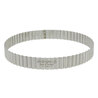 Cercle à tarte cannelé perforé inox De Buyer