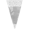 Cornet à confiseries décor blanc Patisdécor (x10) Cornet à confiseries décor blanc Patisdécor (x10)