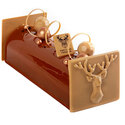 Embouts de bûches caramel origami cerf (x20) Embouts de bûches caramel origami cerf (x20)