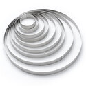 Cercle à tarte perforé à bord droit inox Cercle à tarte perforé à bord droit inox