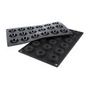 Moule silicone 18 mini-savarins Ø 4 cm Moule silicone 18 mini-savarins Ø 4 cm