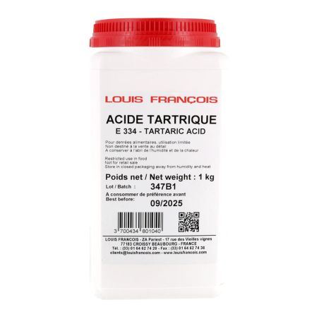 Acide Tartrique E334 1 kg
