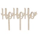 Cake topper Ho Ho Ho en bois Patisdécor Cake topper Ho Ho Ho en bois Patisdécor
