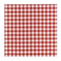 50 Serviettes de table vichy rouge 50 Serviettes de table vichy rouge