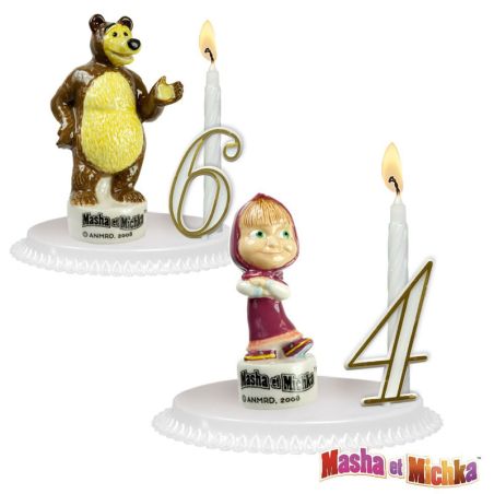 Kit bougie Masha et Michka