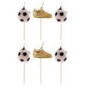 Bougies chaussures + ballons de football (x6) Bougies chaussures + ballons de football (x6)