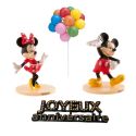 Kit Décor gâteau Mickey et Minnie Kit Décor gâteau Mickey et Minnie