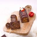 Embouts bûchettes chocolat Joyeuses Fêtes (x56) Embouts bûchettes chocolat Joyeuses Fêtes (x56)