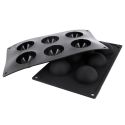 Moule silicone 6 demi-sphères Ø 6 cm Moule silicone 6 demi-sphères Ø 6 cm